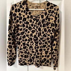 Gap Cheetah print Cardigan, S
